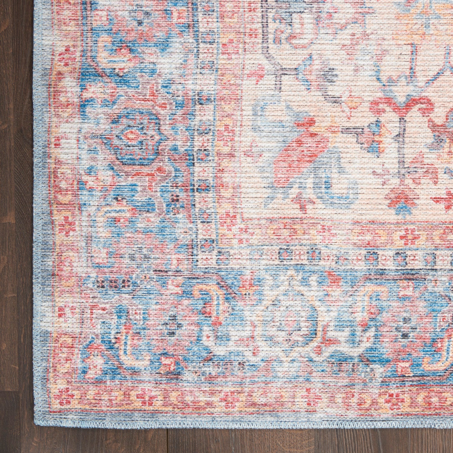 Machine Washable Series Blue/Multi Vintage Rug