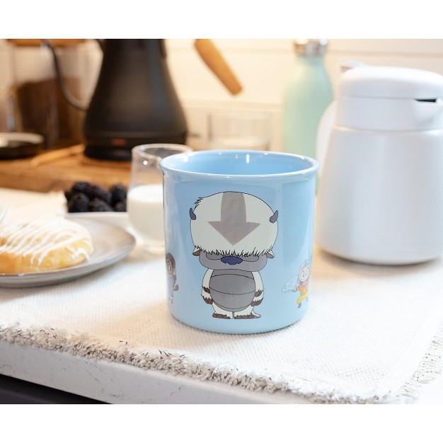 Silver Buffalo Avatar The Last Airbender Chibi Character Ceramic Camper Mug Holds 20 Ounces