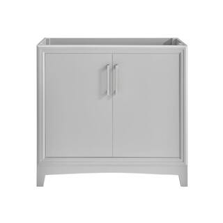 Glacier Bay Hillcroft 36 in. W x 21.5 in. D x 34 in. H Bath Vanity Cabinet without Top in Light Gray 1342VA-36-242