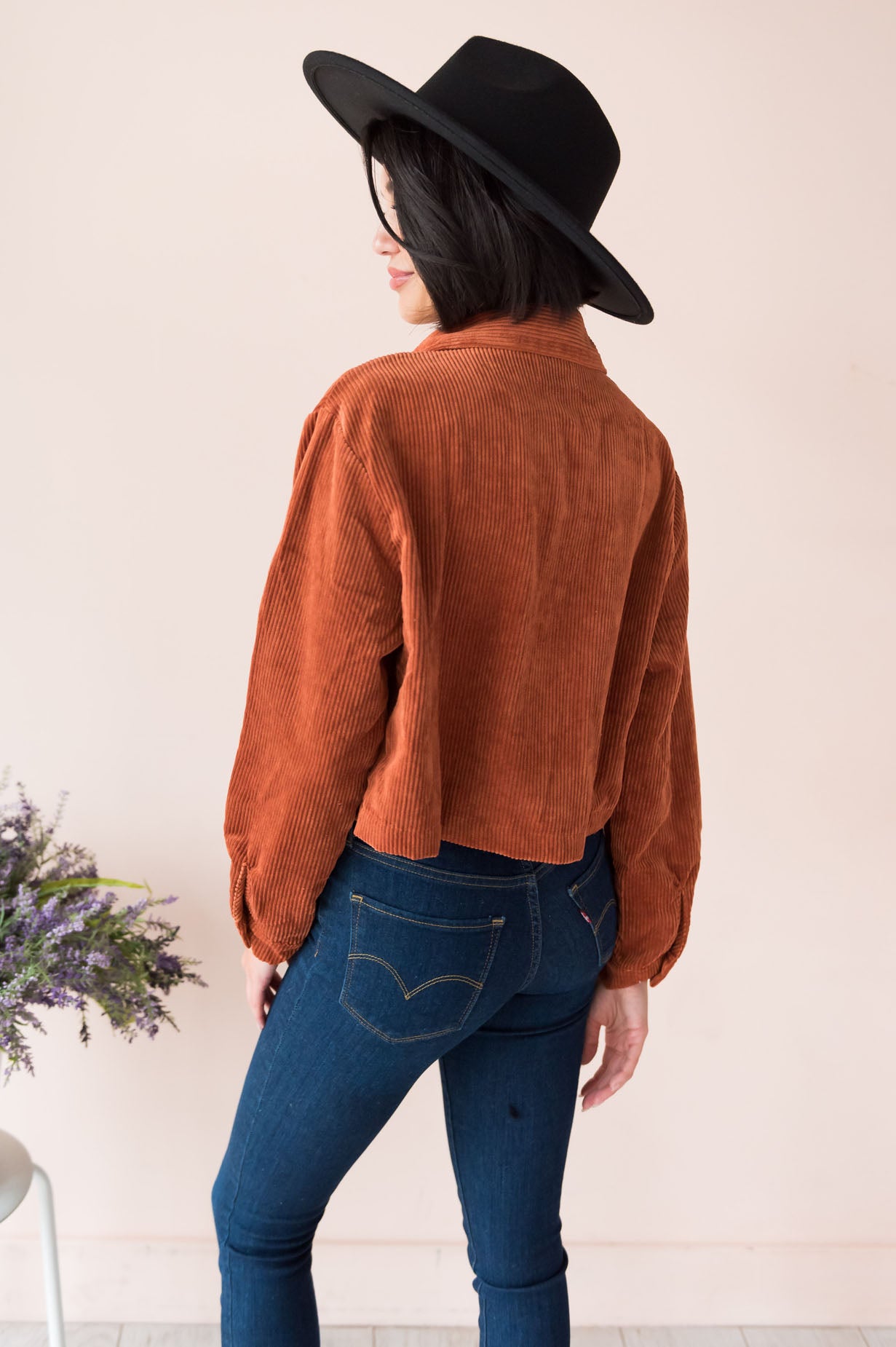 Trendy Vibes Modest Corduroy Jacket