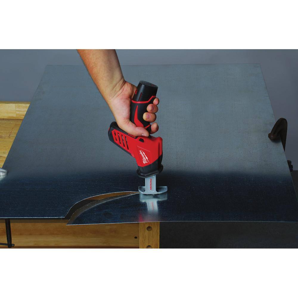 MW M12 12V Lithium-Ion Cordless HACKZALL Reciprocating Saw Kit with M12 2.0Ah Battery 2420-21-48-11-2420