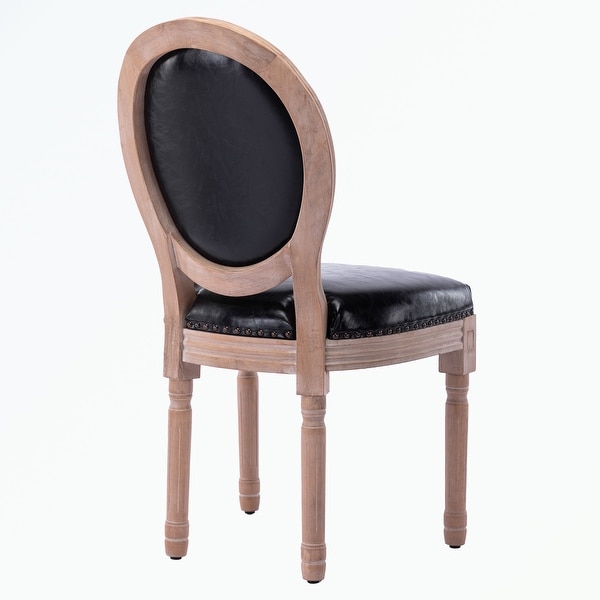 Upholstered French Dining Chair with rubber legs