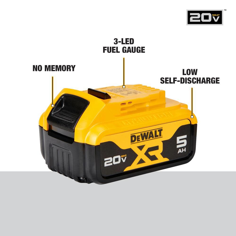 DEWALT 20V MAX Premium XR 3pk Battery Bundle DCB205-2-DCB204 from DEWALT