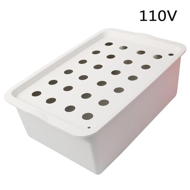 Household goods Holes Hydroponic Kit with Oxygen Pump Indoor Garden Cabinet Box Bubble Nursery Pots Cultivation Box 220V/110V 1 Set