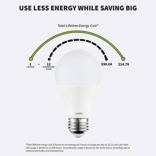 Sunlite 60-Watt Equivalent A19 Non-Dimmable Medium E26 Base Frost Household LED Light Bulb in Daylight 6500K (9-Pack) HD03214-3