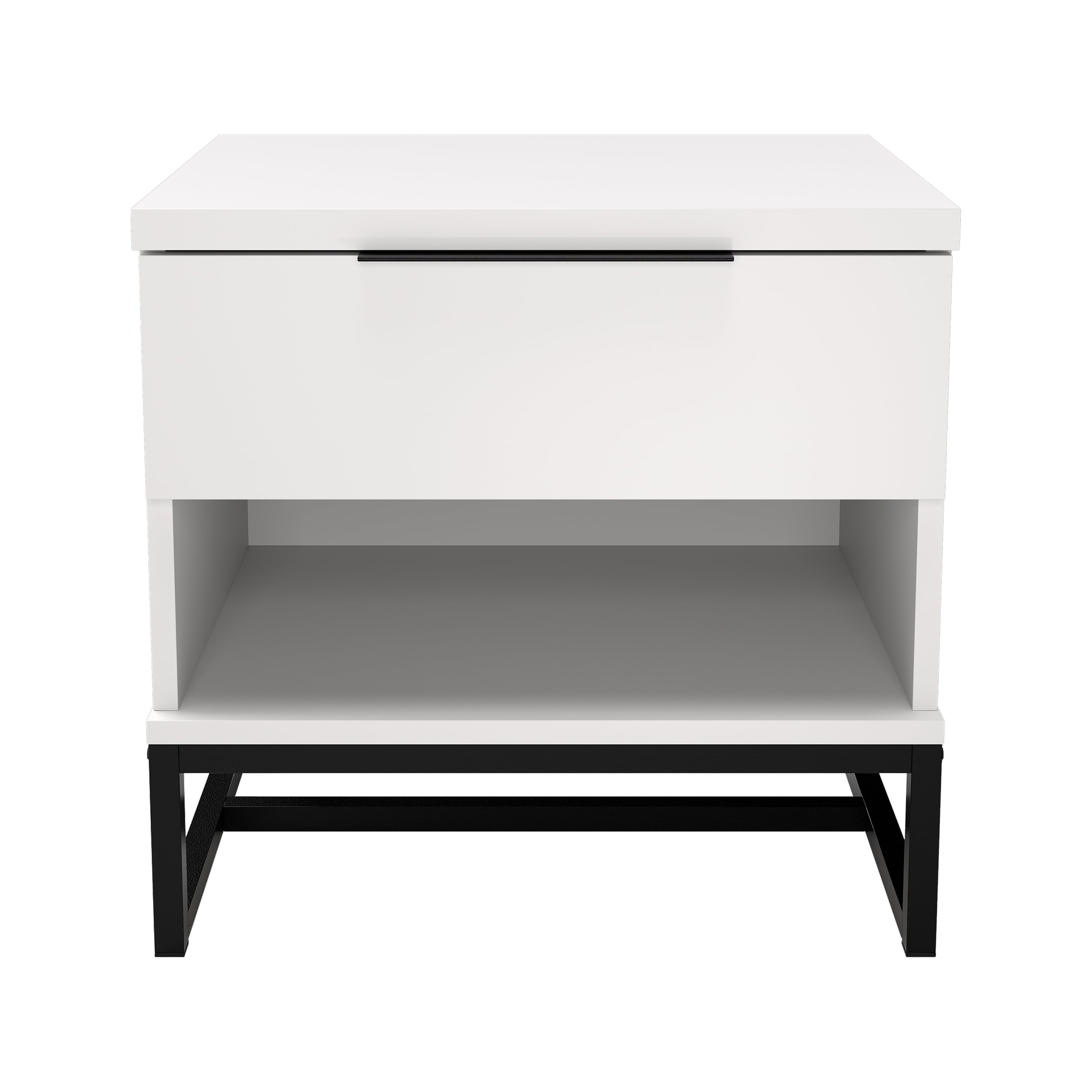 Boyd Sleep Catania Single Drawer Modern Nightstand, White