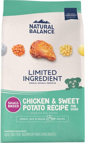 Natural Balance Limited Ingredient Grain-Free Chicken and Sweet Potato Small Breed Bites Recipe Dry Dog Food