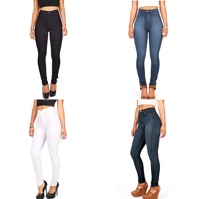 High-waisted Stretch Jeans