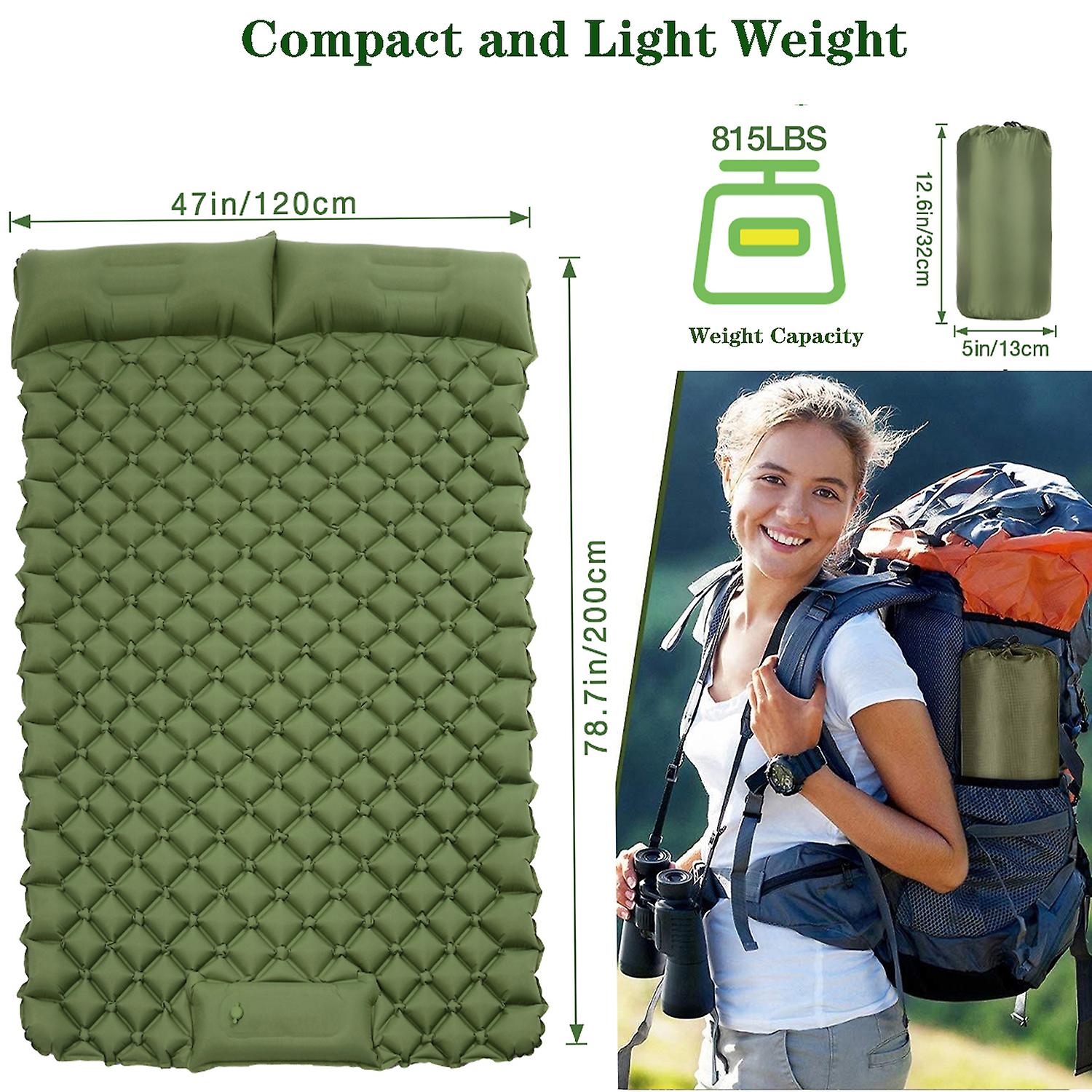 Outdoor Camping Sleeping Pad Air Matt Ultralight Inflatable Mattress Camp Bed Picnic Blanket Self-inflating Mats Travel Tent Mat