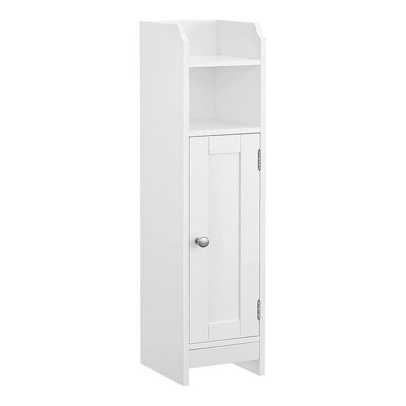 BreeBe Small Bathroom Storage Corner Floor Cabinet