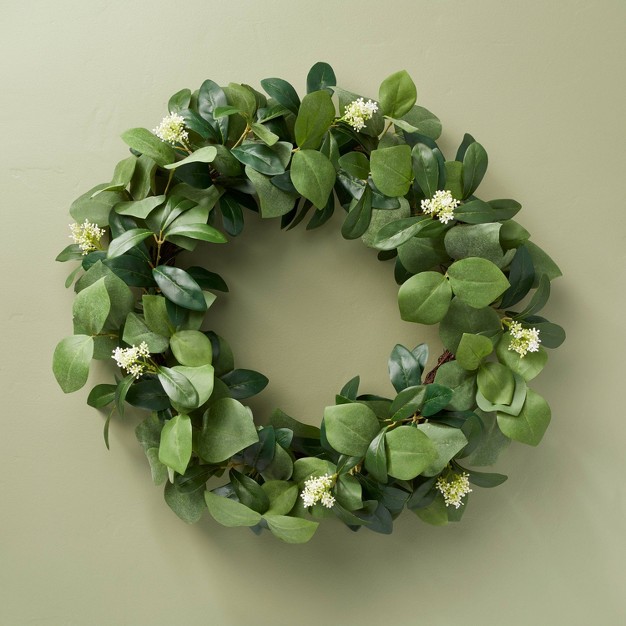 Faux Skimmia Wreath - Hearth and Hand With Magnolia