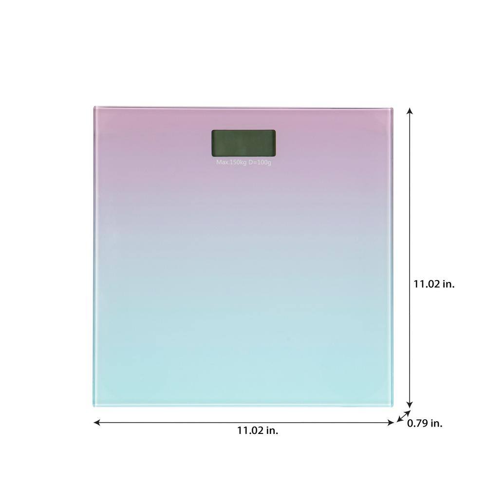 Bath Bliss Digital Glass Scale in Ombre 10056-OMBRE