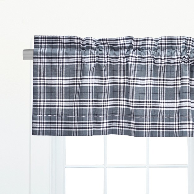 C amp f Home Max Plaid Navy Blue Valance Collection