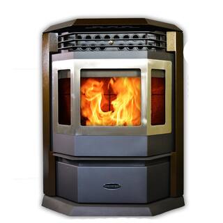 ComfortBilt HP22SS Pellet Stove 2800 sq ft EPA Certified in Brown and SS Trim HP22SS-Brown