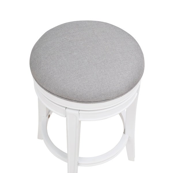 Luna White Swivel Counter Stool by Greyson Living