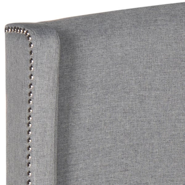 SAFAVIEH Austin Grey Wingback Linen Headboard (Queen) - - 16391392