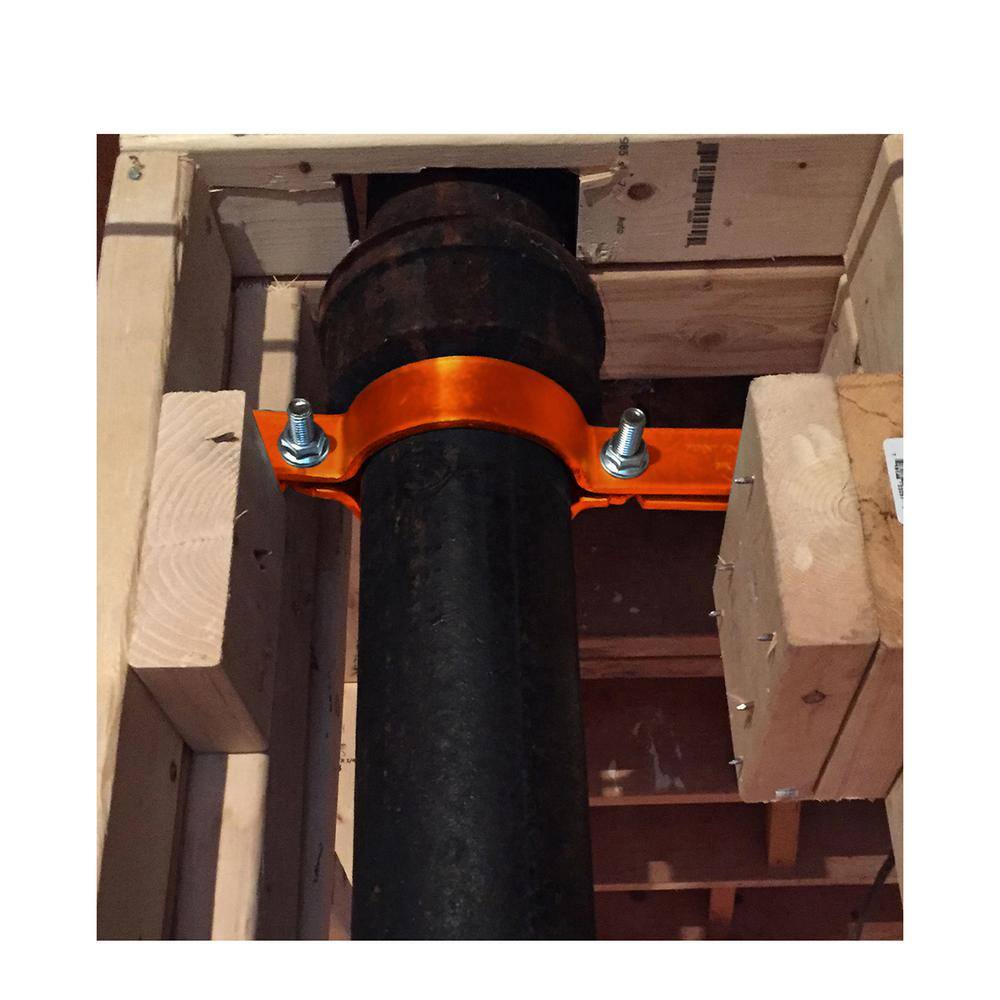 The Plumber's Choice 1 in. Riser Clamp in Copper Epoxy Coated Steel 01CLRSEC