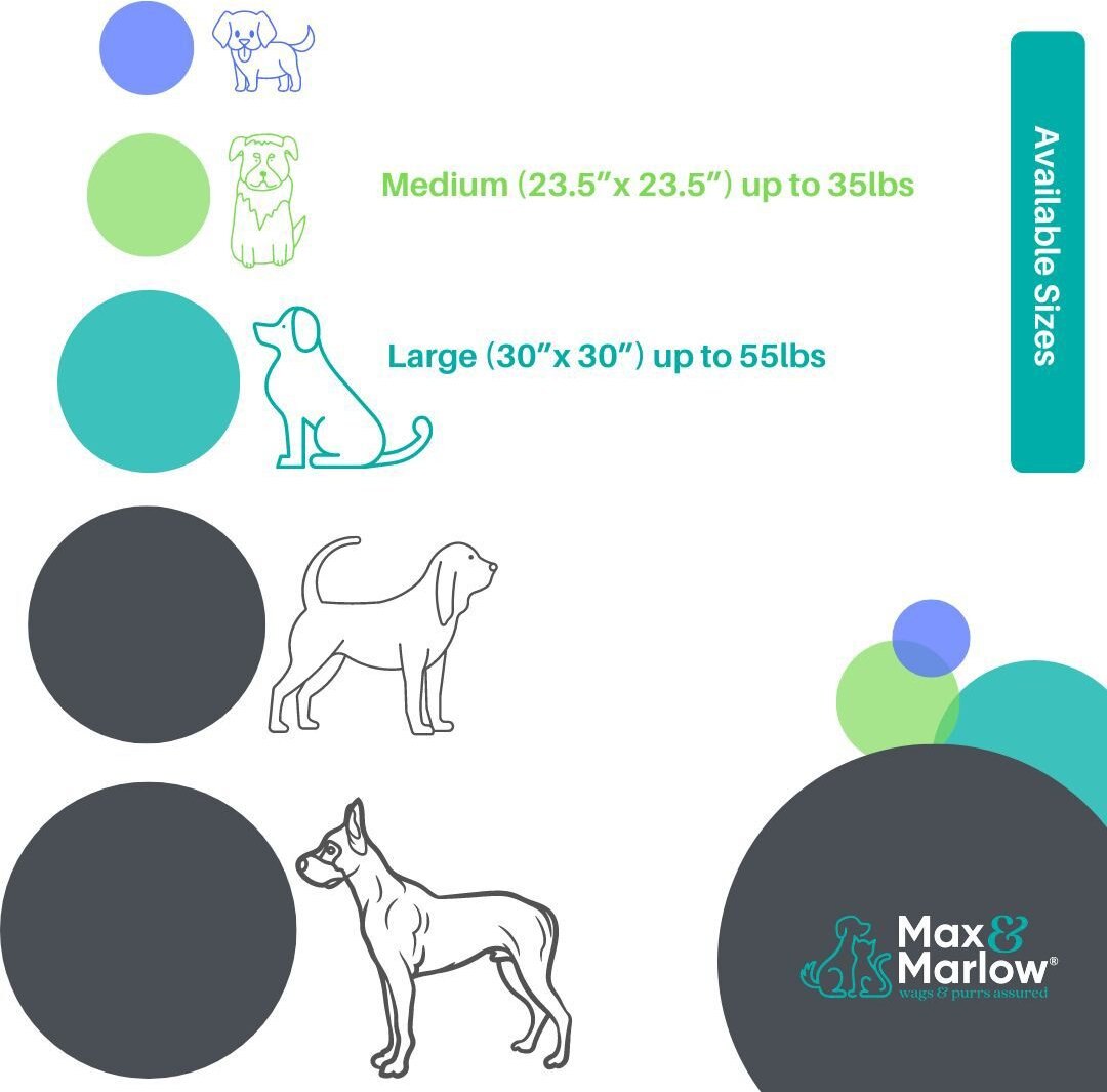 Max and Marlow Plush Round Bolster Cuddler Cat and Dog Bed