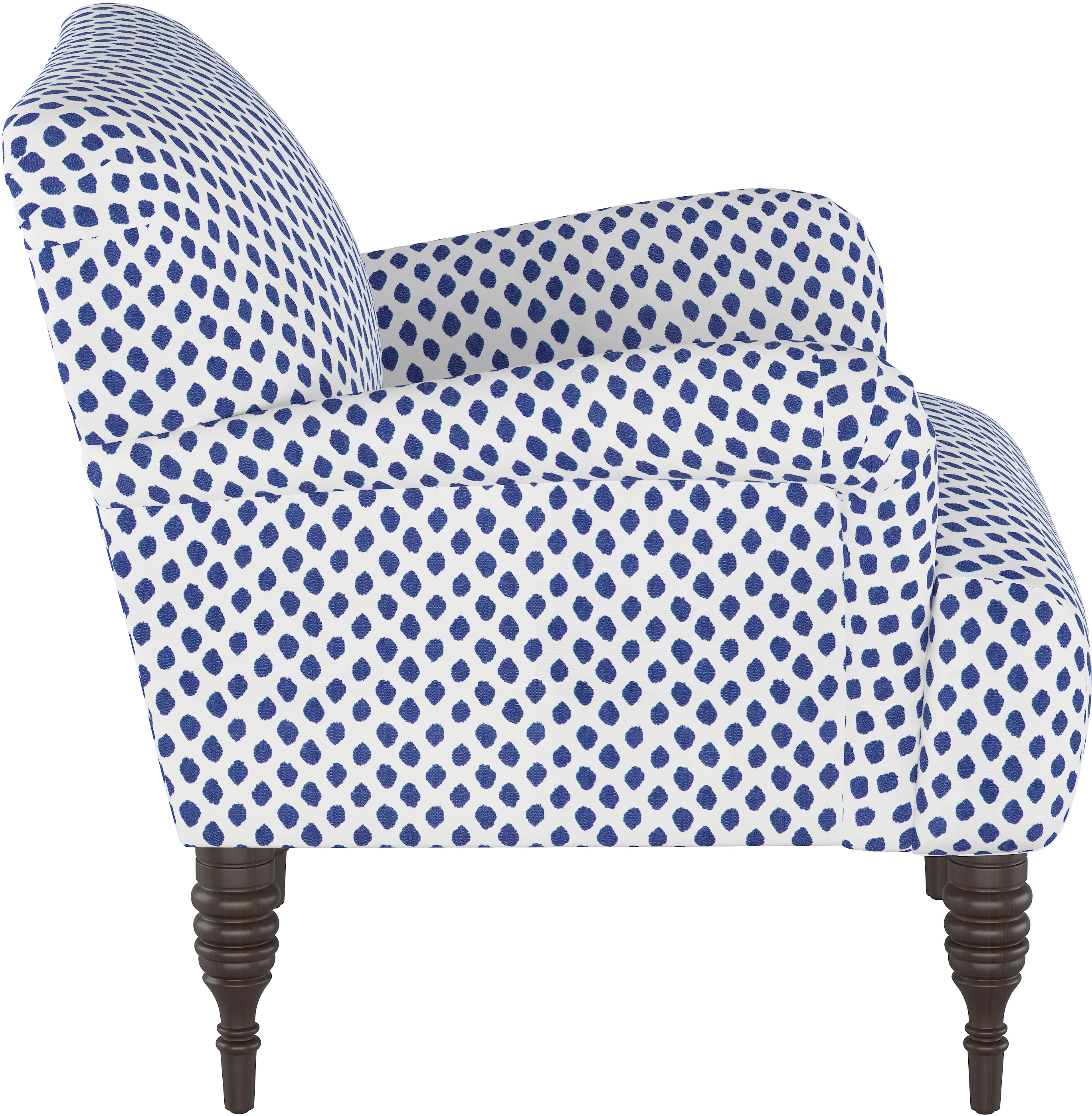 Cherrie Blue Polka Dot Accent Chair - Skyline Furniture