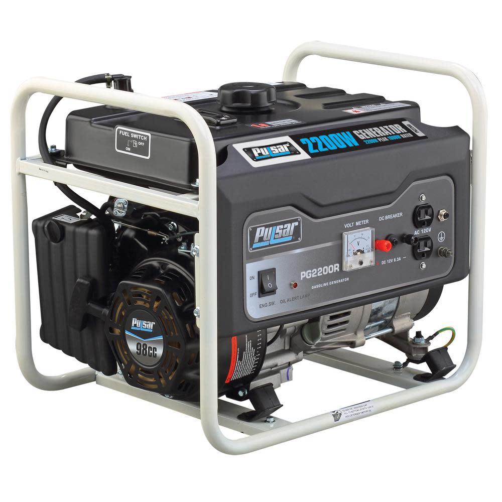 Pulsar Generator 120V 2200W 98cc 4 Stroke Gasoline Portable ;