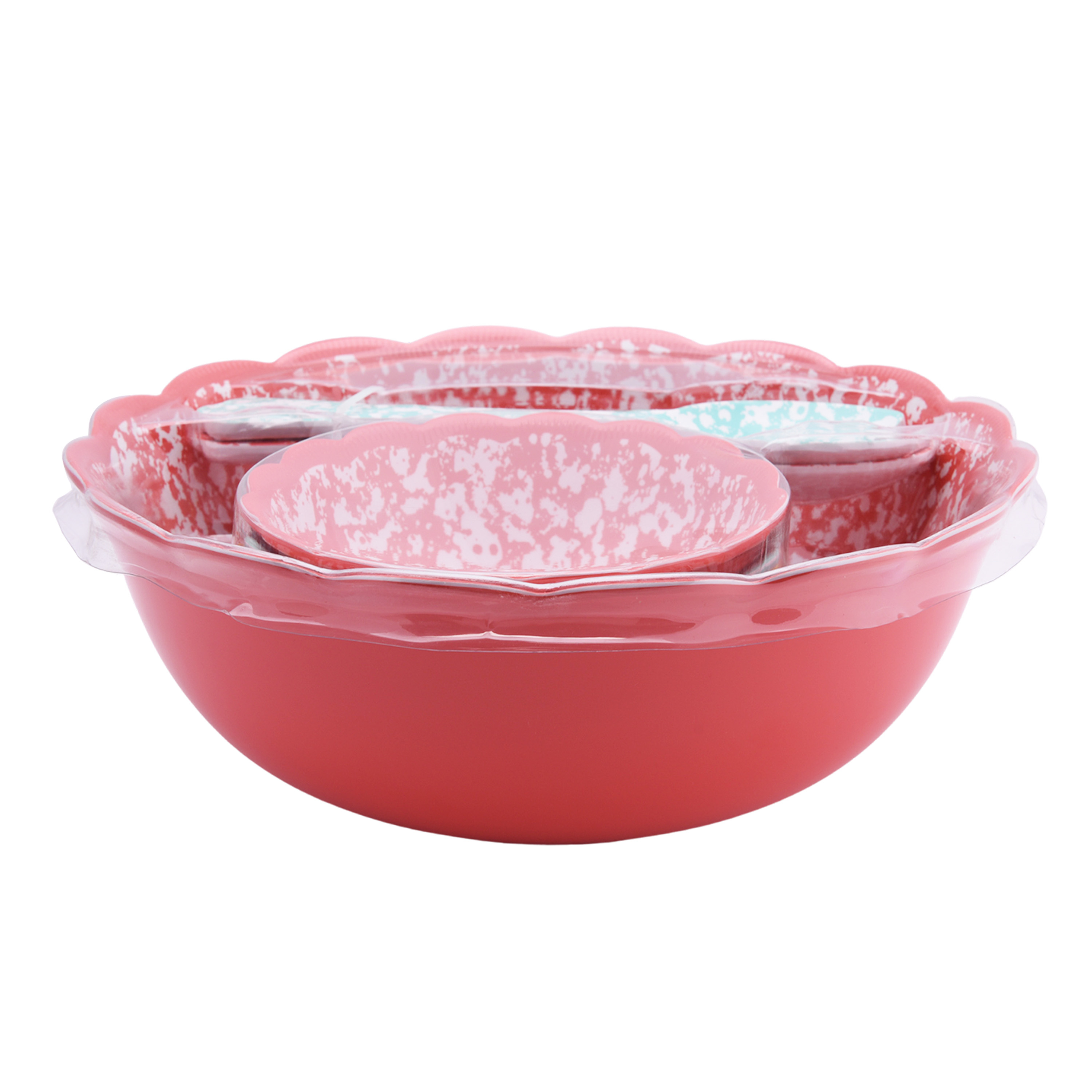 The Pioneer Woman Country Splatter 7-Piece Serving Bowl Set