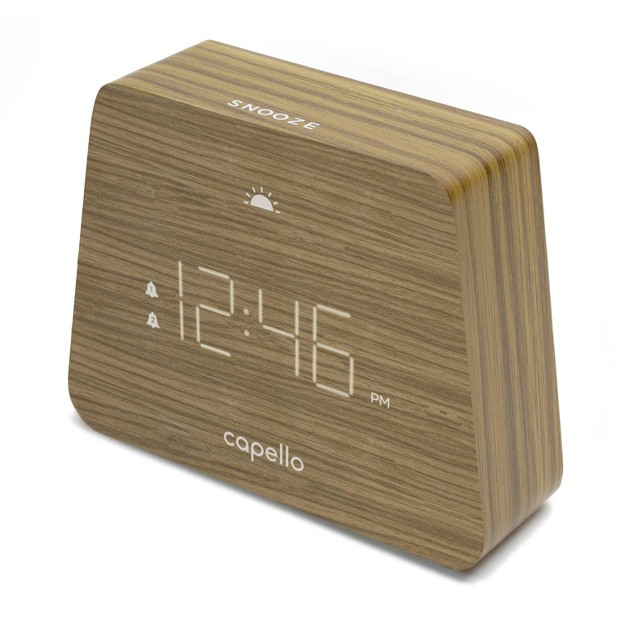 Digital Mantle Alarm Clock Lark Finish Capello