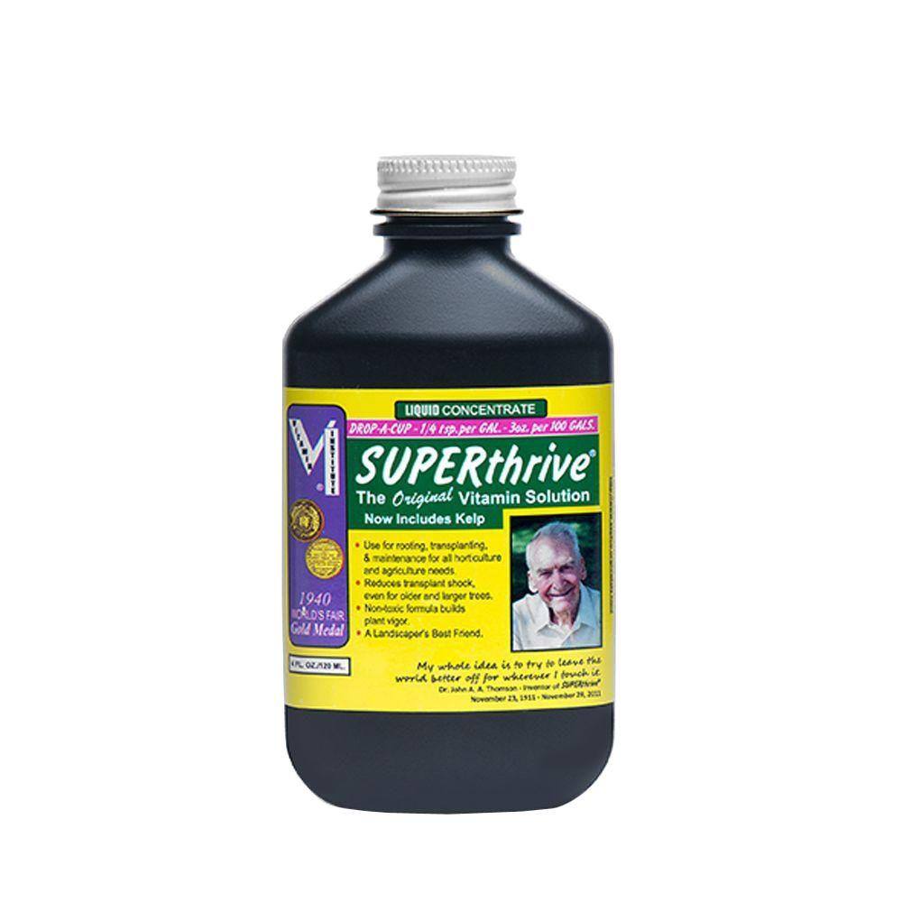 SUPERTHRIVE 4 oz. Superthrive Vitamin Solution Liquid Plant Fertilizer 100047020