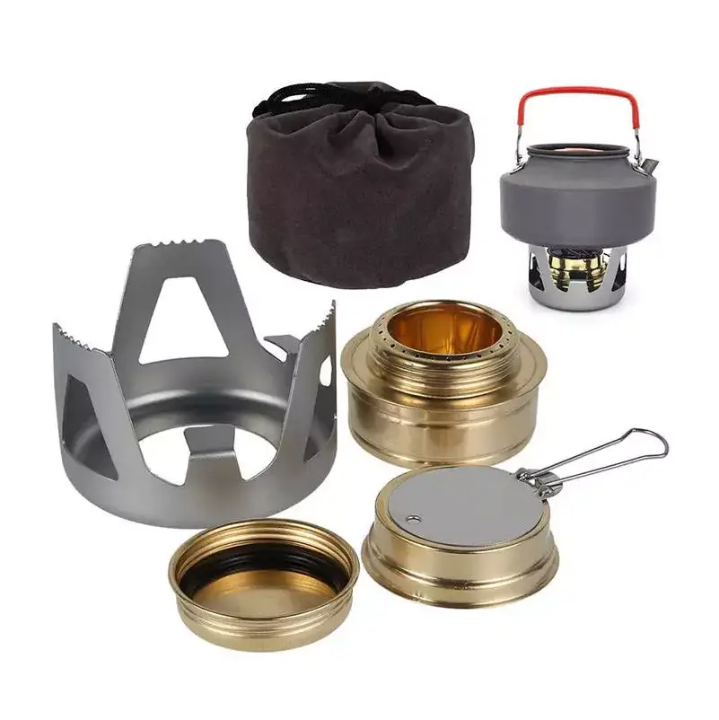 LARIBON factory direct sales of safe outdoor camping picnic folding stove portable galvanized alcohol solid camping fuel stove