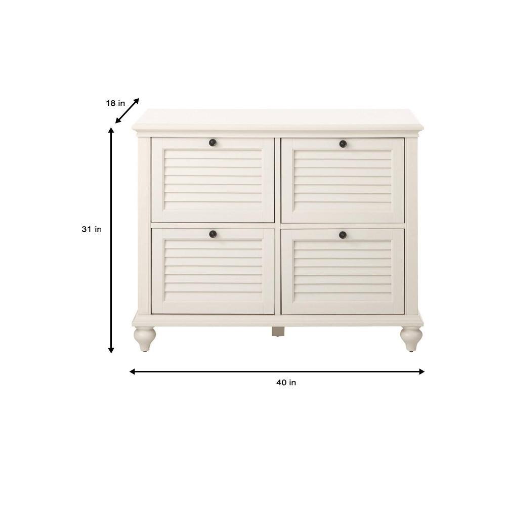 Home Decorators Collection Hamilton Off-White 4-Drawer File Cabinet 9786800410