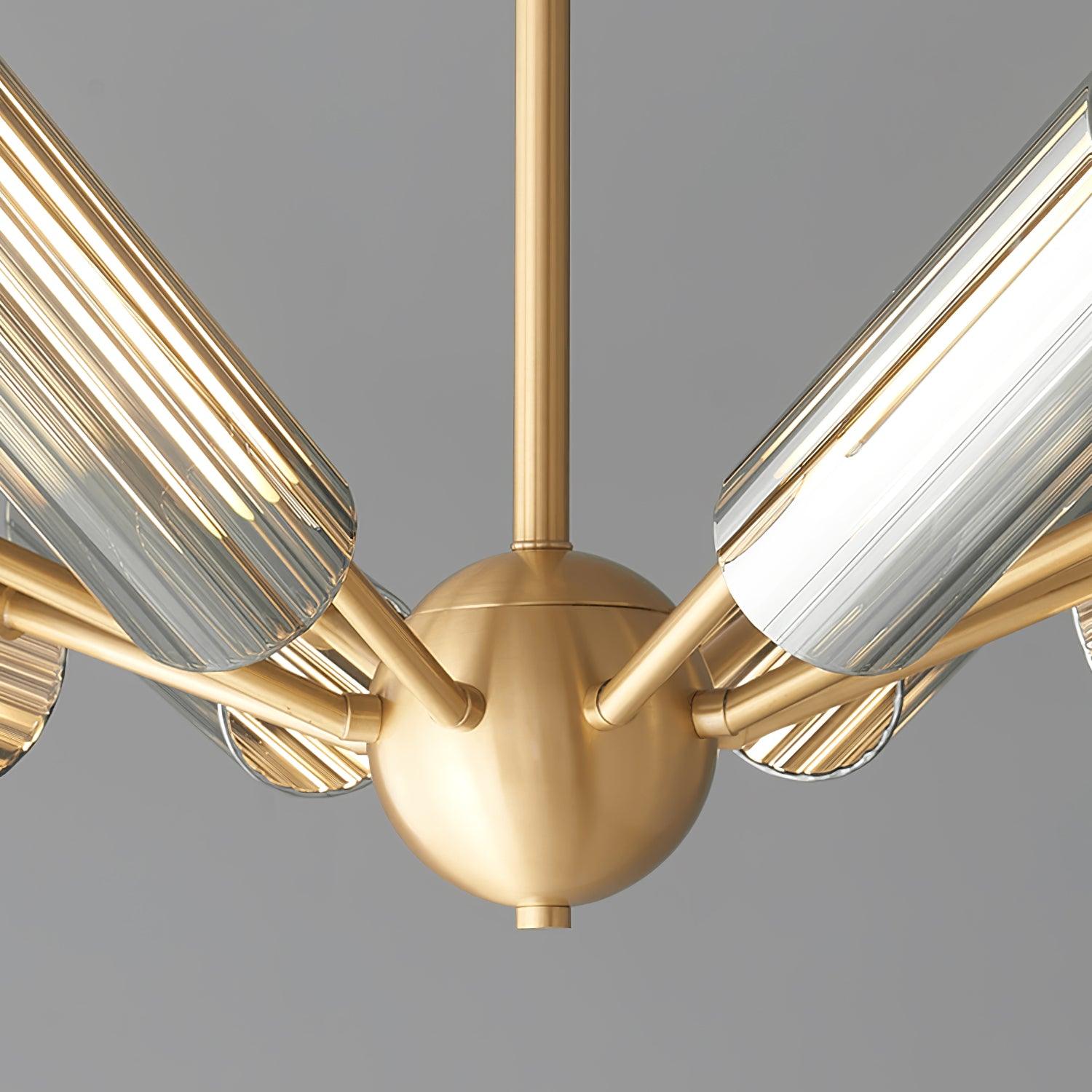 Sputnik Brass Chandelier