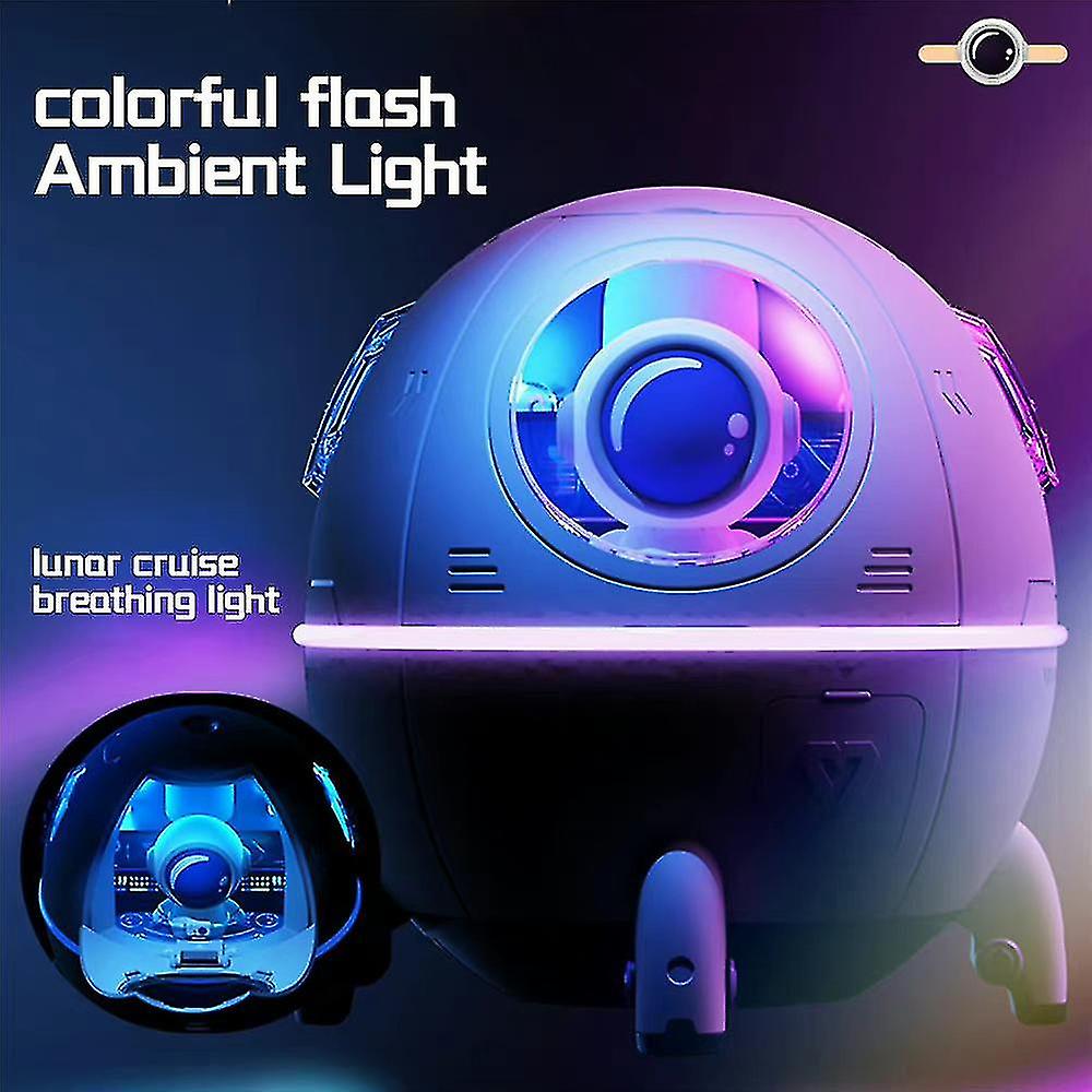 Mini Astronaut Spray Humidifier With Color Night Light Aromatherapy Air Purifier Pink