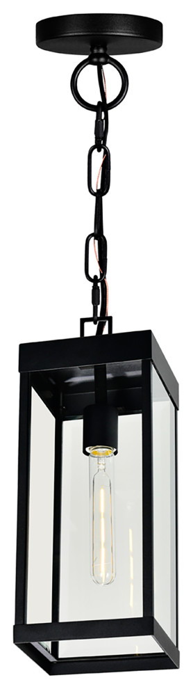 Windsor 1 Light Black Outdoor Ceiling Light   Transitional   Outdoor Flush mount Ceiling Lighting   by CWI Lighting  Houzz