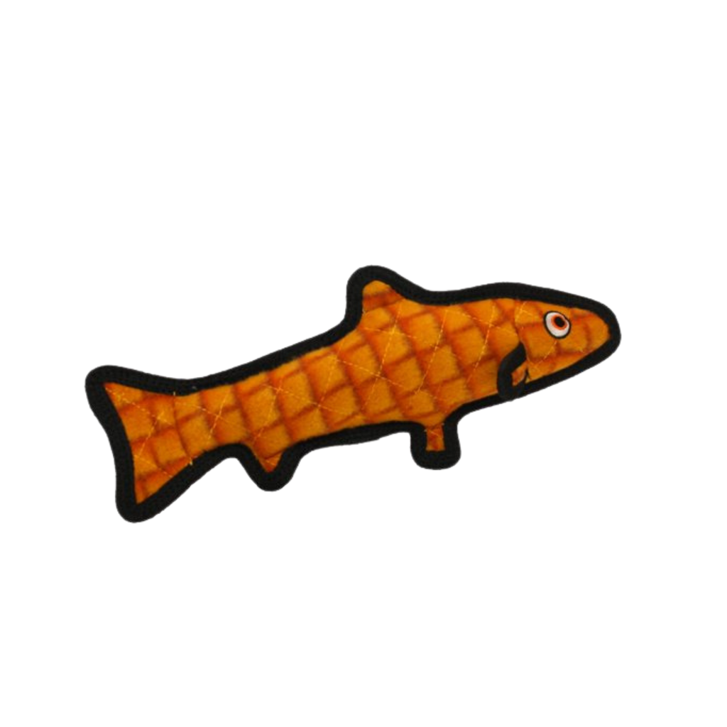 VIP Tuffy's Ocean Creatures Trout Dog Toy Orange