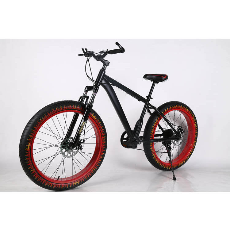 2023 Fat tires bike snow bicycle 26 inch Aluminum oy frame beach bicycle lockout suspension fork mtb 21 speed disc brake fat bike