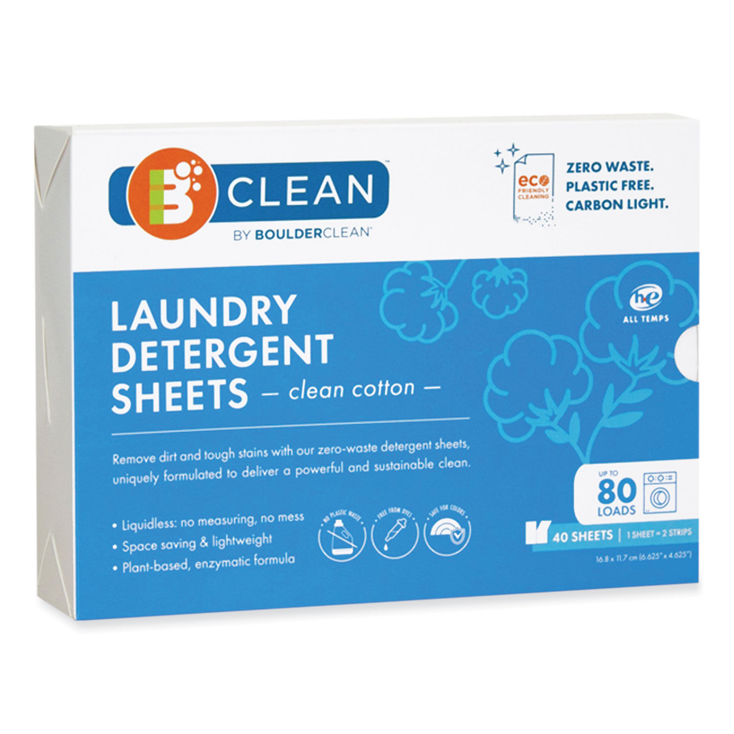 Laundry Detergent Sheets by Boulder Clean BCL607490CT