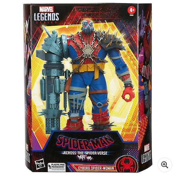 Marvel legends series spider-man: across the spider-verse cyborg spider-woman action figure