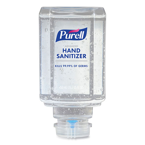 Gojo Purell Advanced Gel Hand Sanitizer | Clean Scent， For ES1， 450 mL Refill， 6