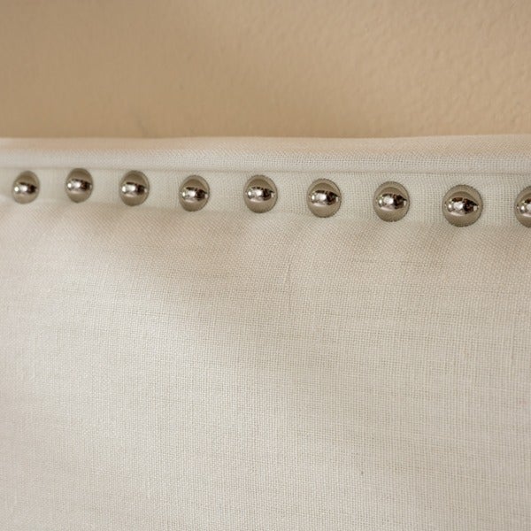 Mattea Adjustable Full/ Queen Studded Fabric Headboard by Christopher Knight Home - - 12186588