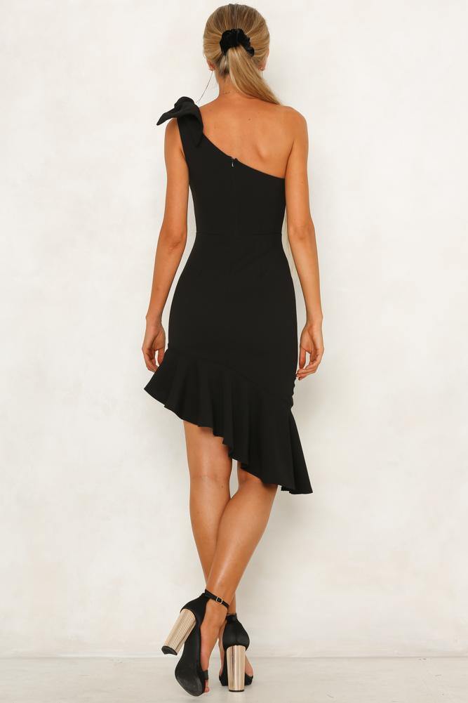 Laguna Beach Midi Dress Black