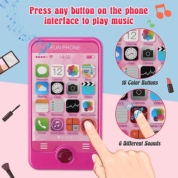 21 Pcs Pretend Makeup For Girls， Pretend Play Makeup ， Makeup Toy Set Includes Make up Bag， Lipstick， Eye Shadow， Brush， Gift For Girls To Play Game，