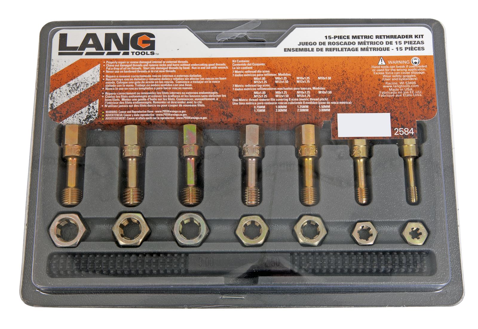 Lang Tools 2584 Lang Tools Thread Restorer Sets