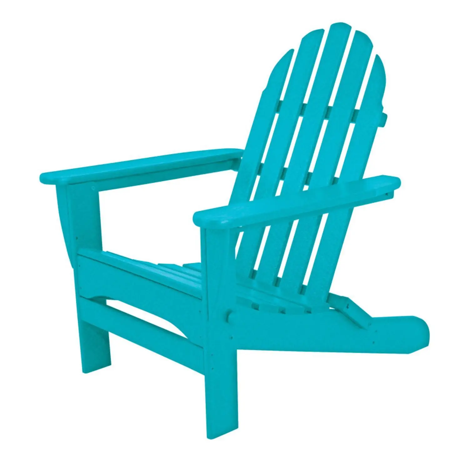 Classics Blue HDPE Frame Adirondack Foldable Chair