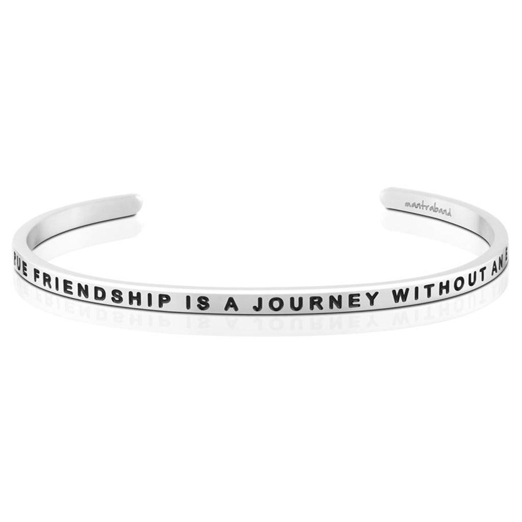 MantraBand  A True Friendship Is A Journey Without An End Bracelet