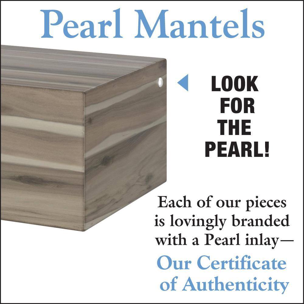 Pearl Mantels 5 ft. Ashy Brown Cap-Shelf Mantel RPS60492WD