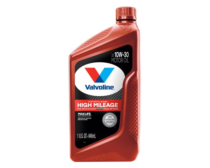 Valvoline MaxLife High Mileage 10W-30 Motor Oil， 1 Quart - 797976