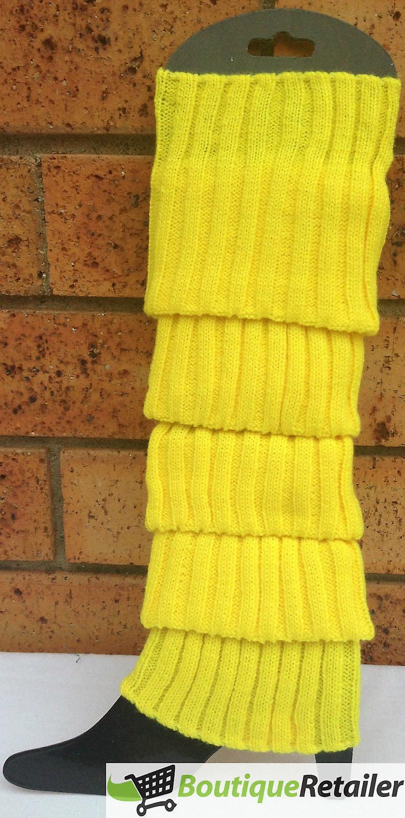 12X leg warmers knitted womens costume neon dance party knit 80s bulk new