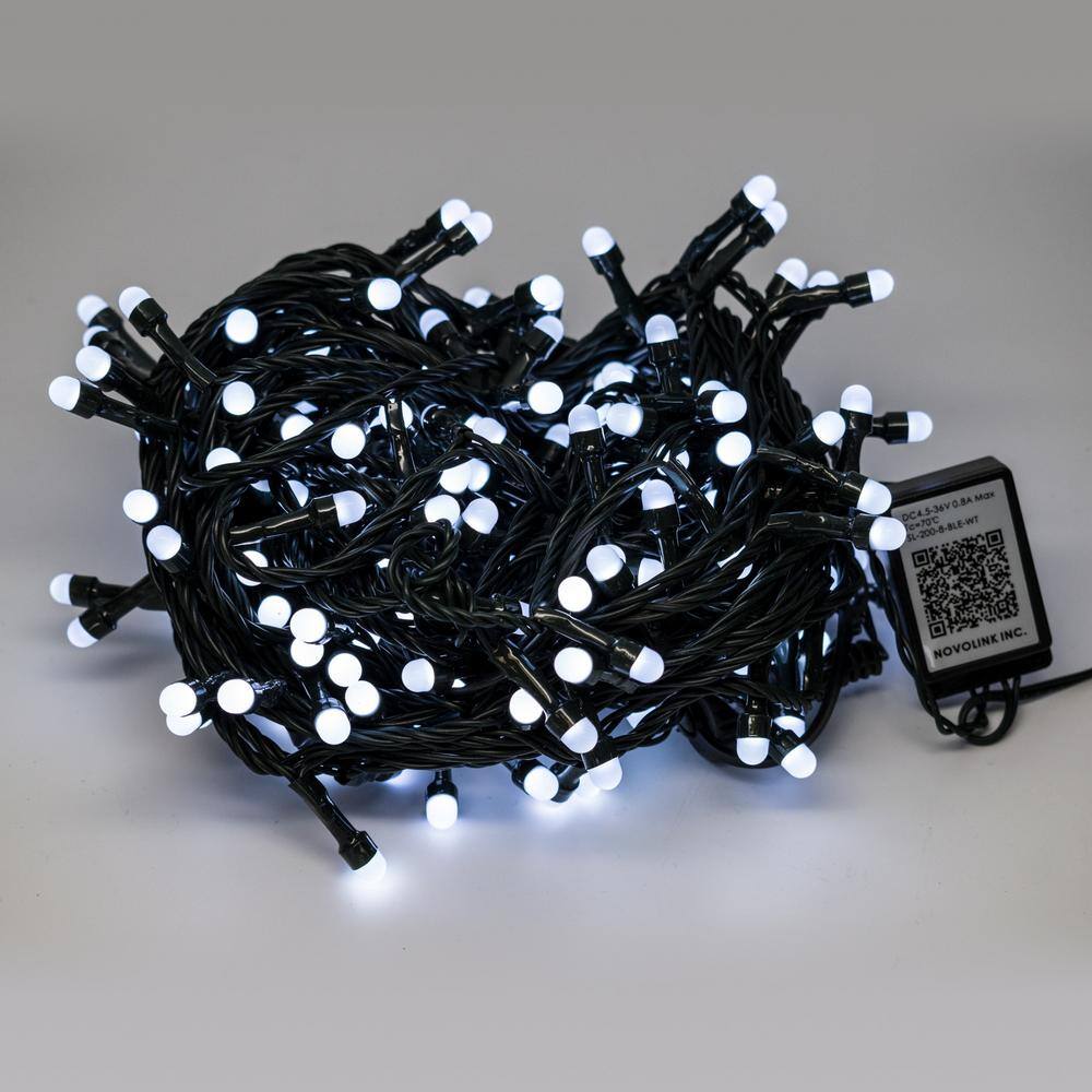 Novolink 200 Light 8 mm Mini Globe Cool White LED Lights with Wireless Smart Control SL-200-8-BLE-CW