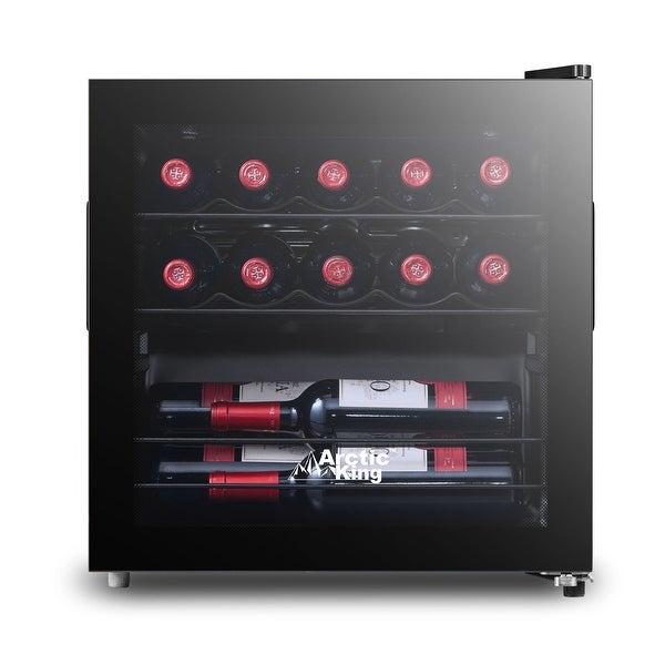 14-Bottle Wine Cooler， Full Glass Door