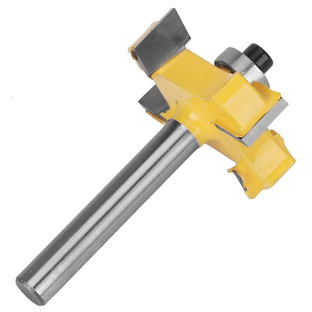 4-blade Cemented Carbide Router Bit Milling Cutter Milling Tool Woodworking Accessories4-blade T Slot Router Bit 6x3/8