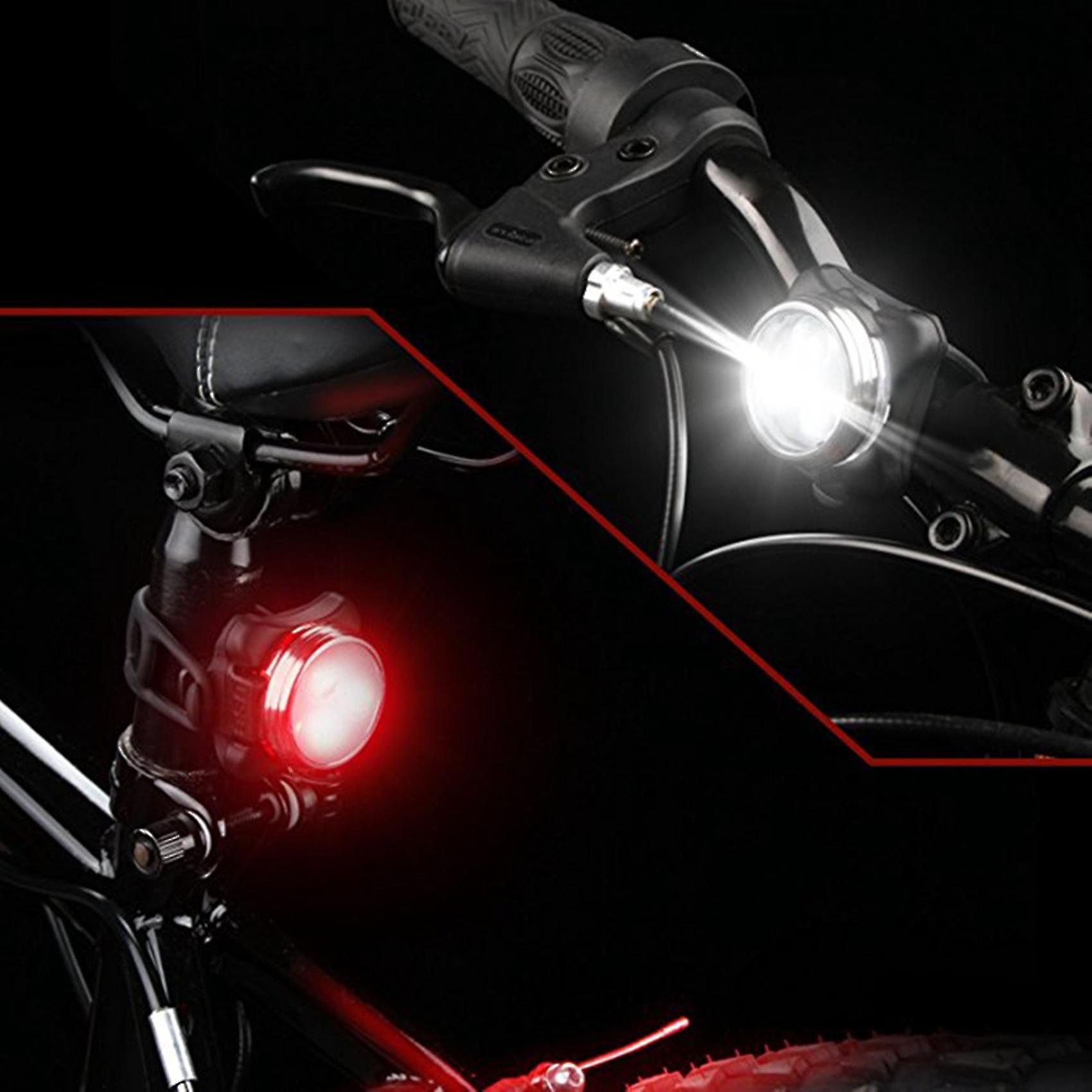 4x Outdoor Bicycle Waterproof Cob 3 Led Usb Rechargeable 4 Modes Bike Night Ridefront Head Light La